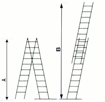 scala componibile 2 tronchi - 10 gradini